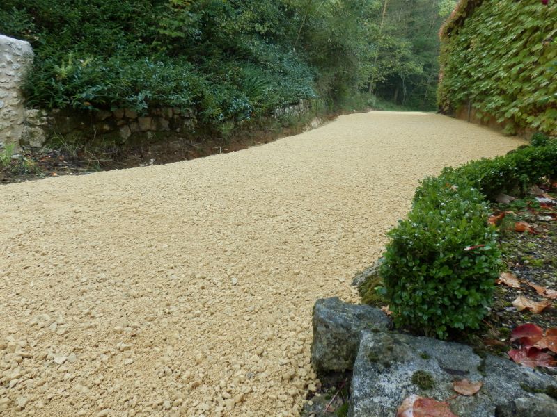 Finished Pea Gravel Driveway
