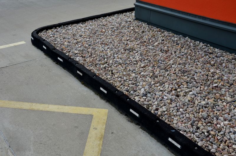 Decorative Pea Gravel Garden Bed