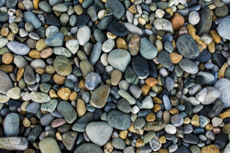 Close-up of Pea Gravel Stones